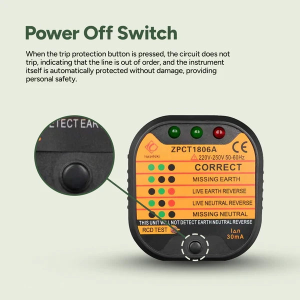 GroundingHome™ Socket Tester